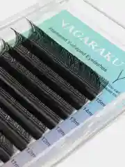 Ресницы для наращивания Nagaraku MIX 8-15 mm (Нагараку) Изгиб C D, YY shape черные