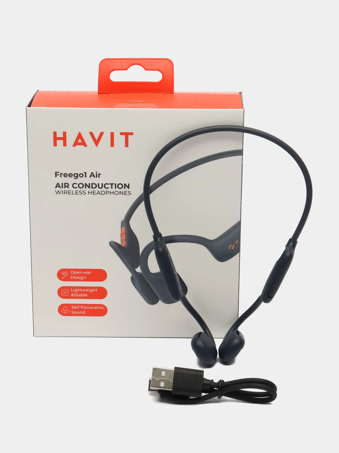 Синий наушники беспроводные HAVIT Freego1 Air Blue
