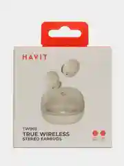Бежевый наушники беспроводные игровые HAVIT TW969 True Wireless с микрофоном