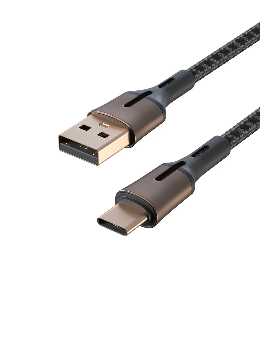 Кабель для зарядки Авангард Type-C, 2 м, 3 А, Быстрая зарядка QC 3.0, черный