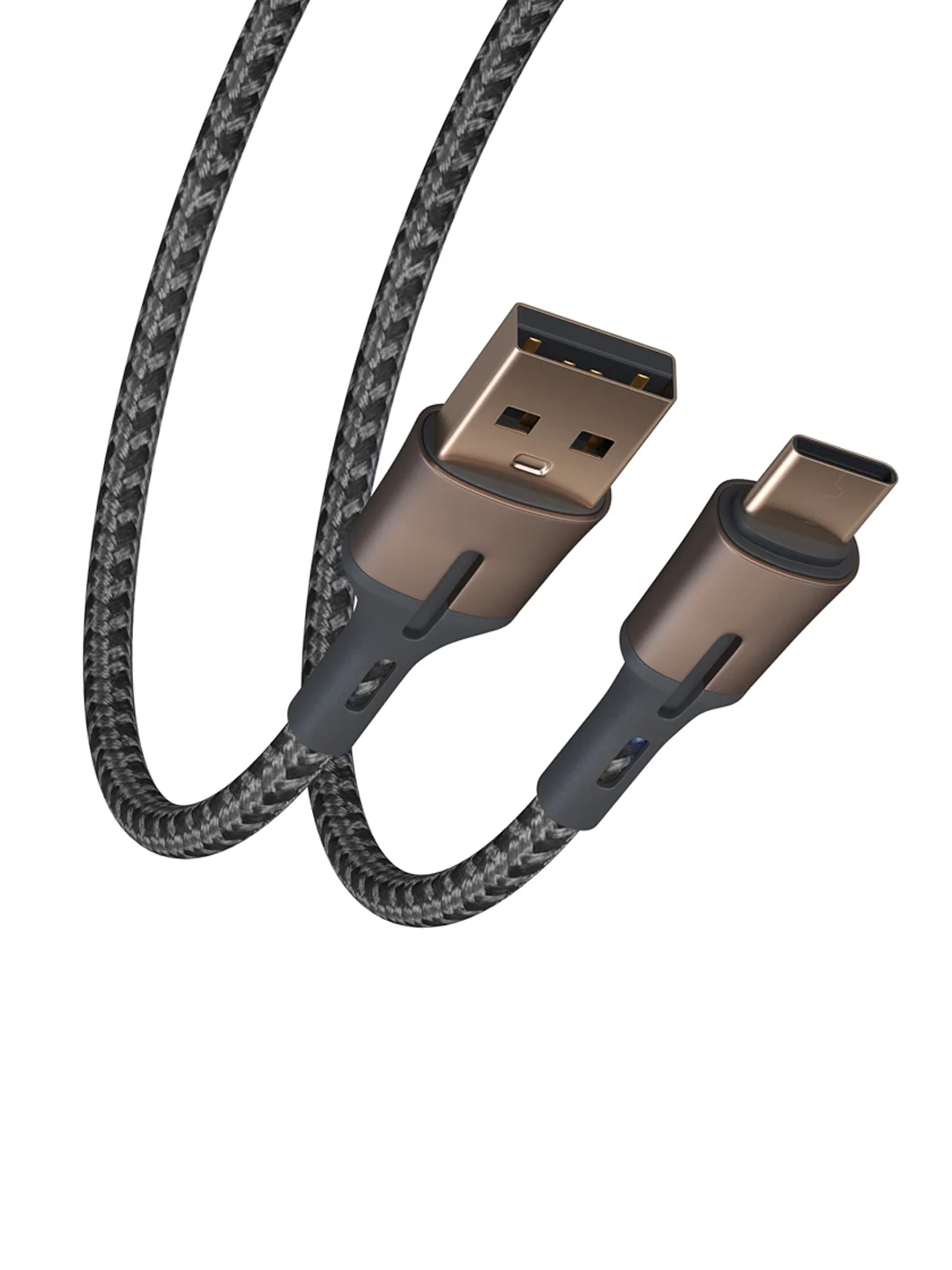 Кабель для зарядки Авангард Type-C, 2 м, 3 А, Быстрая зарядка QC 3.0, черный
