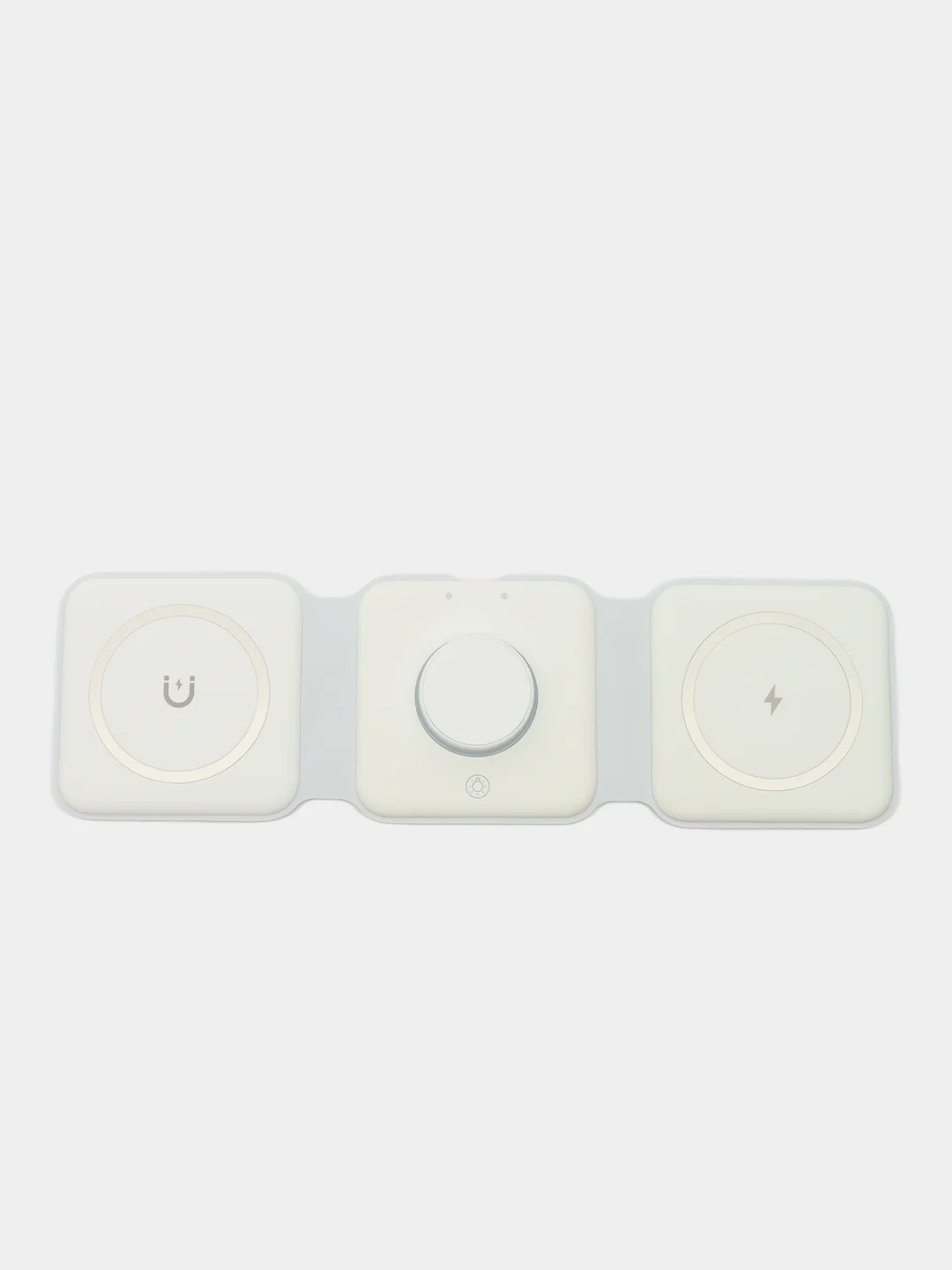 Белый зарядное устройство, беспроводная зарядка, 3 в 1, magsafe, для айфона, андроида