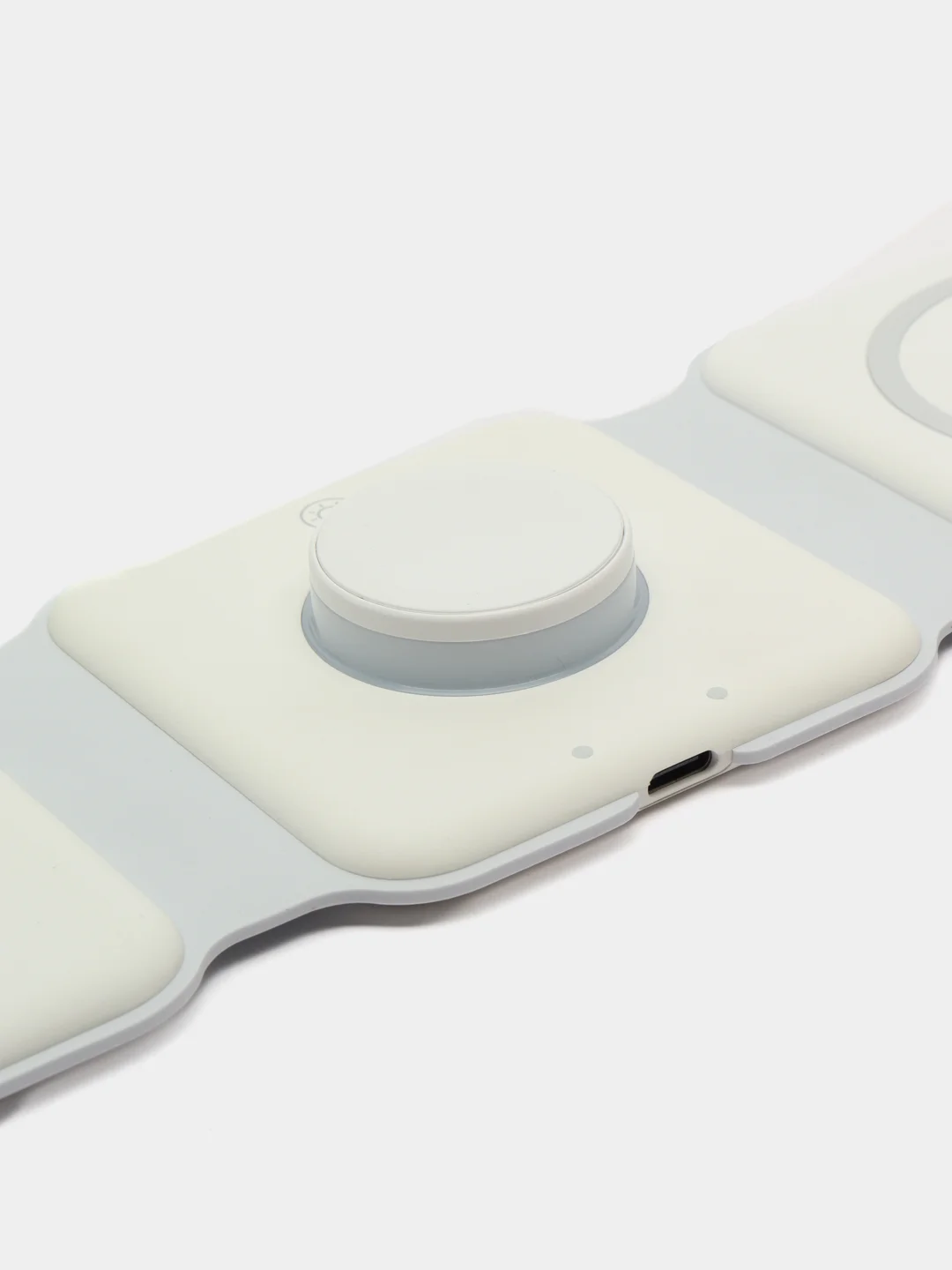 Белый зарядное устройство, беспроводная зарядка, 3 в 1, magsafe, для айфона, андроида