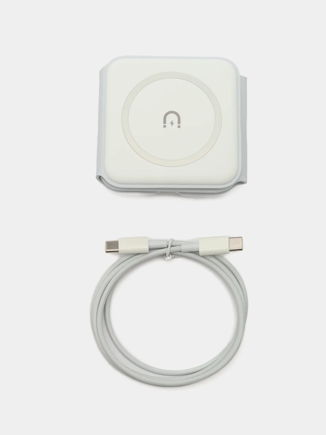 Белый зарядное устройство, беспроводная зарядка, 3 в 1, magsafe, для айфона, андроида