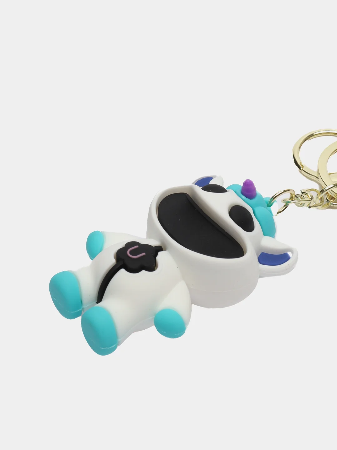 Белый брелок для ключей и рюкзака Улыбающиеся твари Poppy playtime