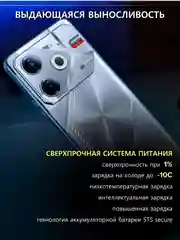 Серебряный смартфон Tecno Pova 6 Neo 8/128 ГБ