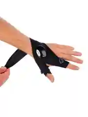 Черный led перчатка с подсветкой КАРТОФАН, с фонариком на пальцах для рыбалки, работы в темноте
