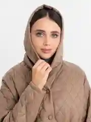 Песочный хаки куртка женская с капюшоном 2 в 1