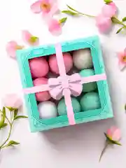 Белый подарочный набор бомбочек для ванн Candy Bath Bar, 360 г Подарок на новый год подруге маме
