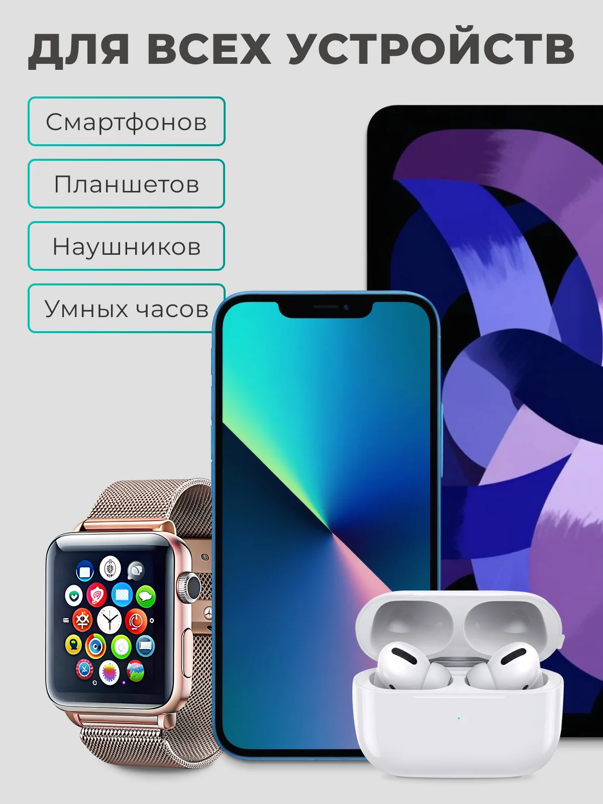 Блок питания для iPhone, Airpods 20W, Type-C, с быстрой зарядкой, адаптер, зарядник