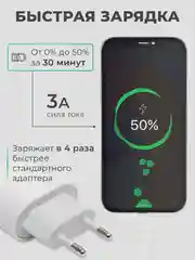 Блок питания для iPhone, Airpods 20W, Type-C, с быстрой зарядкой, адаптер, зарядник