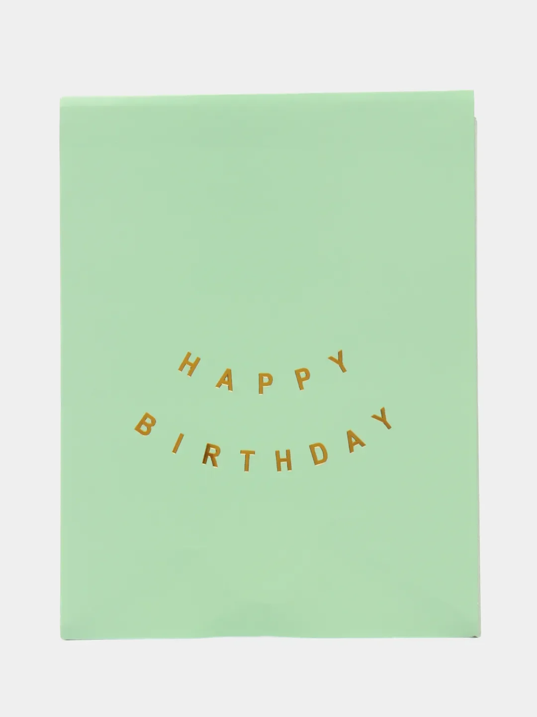 Бирюзовый растяжка бумажная на день рождения, из букв, "Happy Birthday", 16х20 см