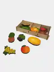 Игровой набор Нескучные игры "Фрукты", на магнитах, в коробке, 15 деталей