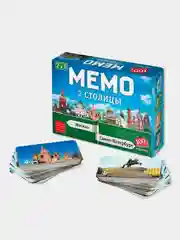 Мемо 2 в 1 Нескучные игры "Две Столицы", 100 карточек