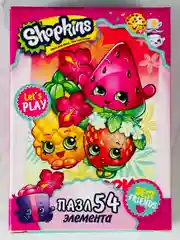 Мозаика пазл для развития мелкой моторики шопкинс shopkins мини 54 вкусняшки фрукты ягоды