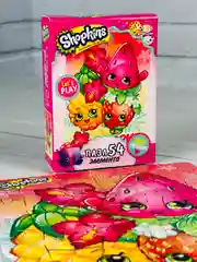 Мозаика пазл для развития мелкой моторики шопкинс shopkins мини 54 вкусняшки фрукты ягоды