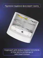 Белый спот потолочный, светильник накладной точечный цилиндр под лампу GX53