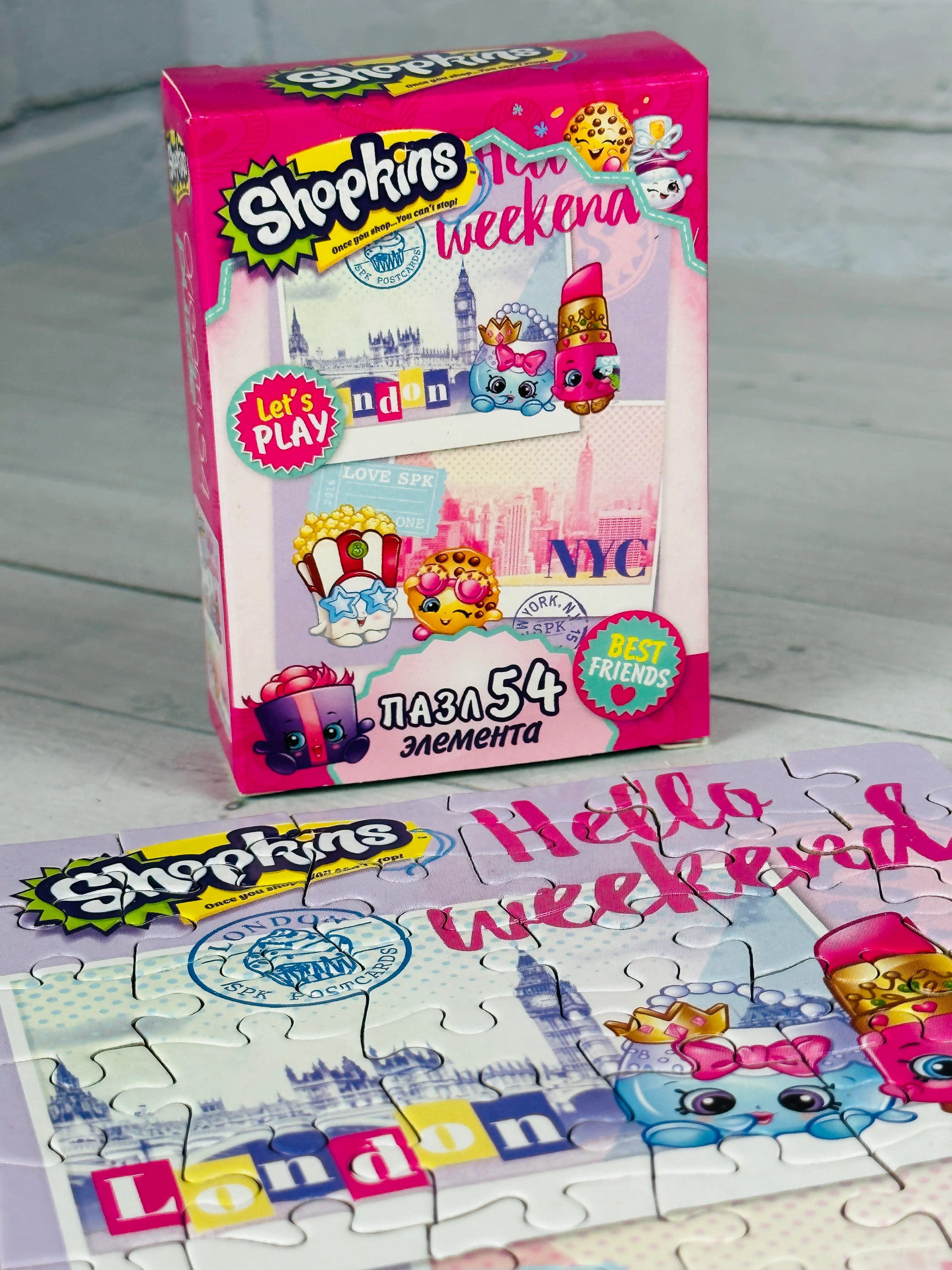 Мозаика игра развивающая для девочек пазл шопкинс shopkins мини 54 элемента фрукты ягоды