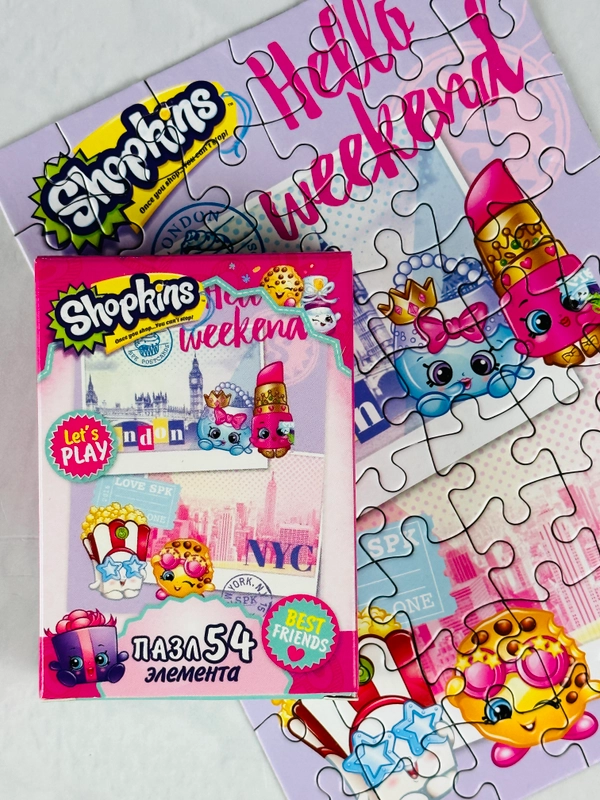 Мозаика игра развивающая для девочек пазл шопкинс shopkins мини 54 элемента фрукты ягоды