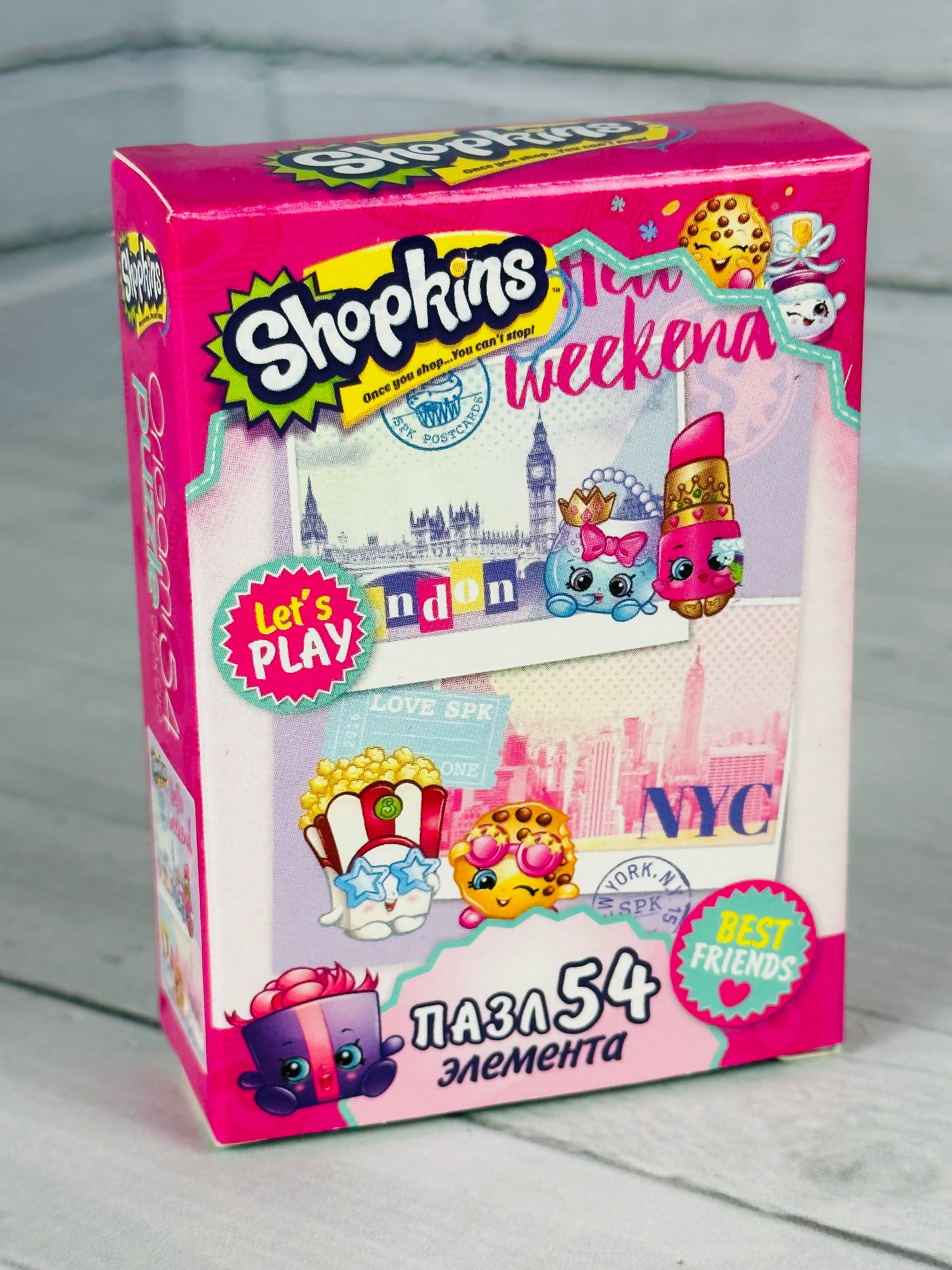 Мозаика игра развивающая для девочек пазл шопкинс shopkins мини 54 элемента фрукты ягоды