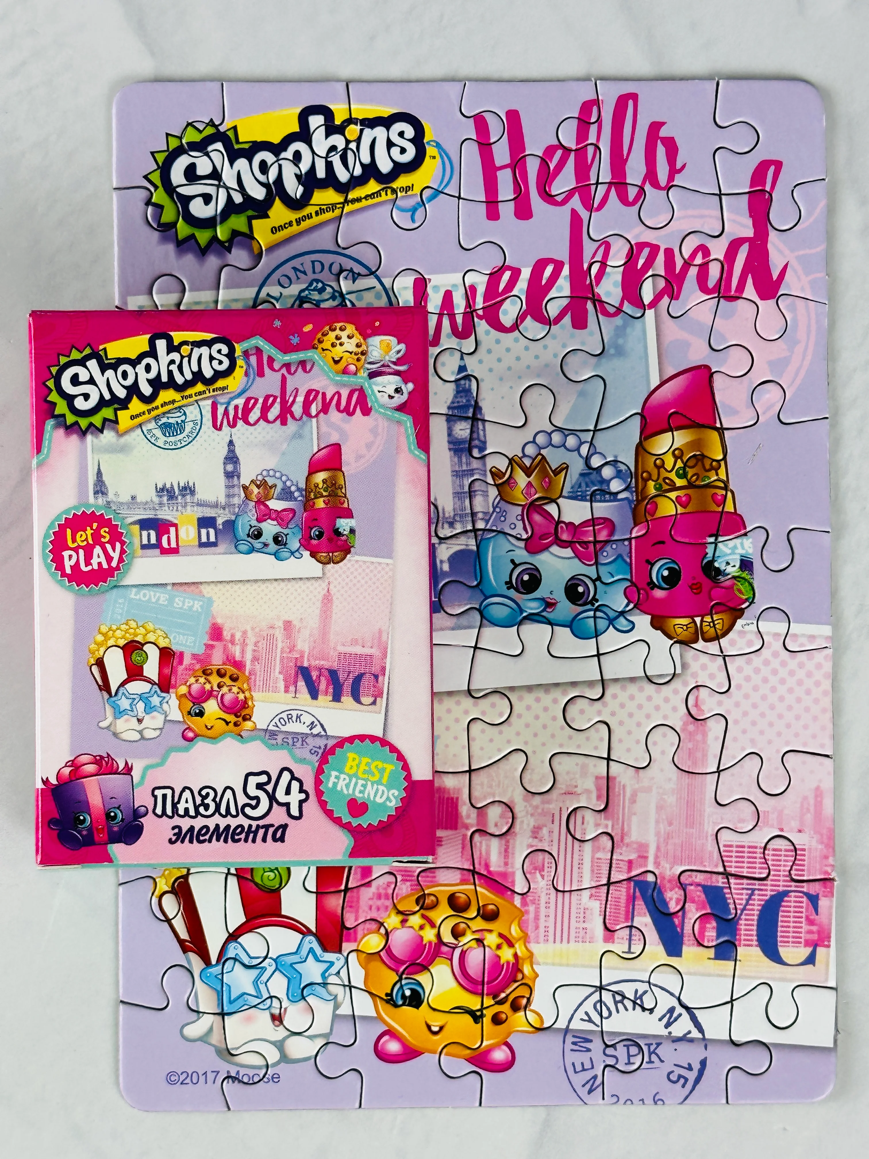 Мозаика игра развивающая для девочек пазл шопкинс shopkins мини 54 элемента фрукты ягоды