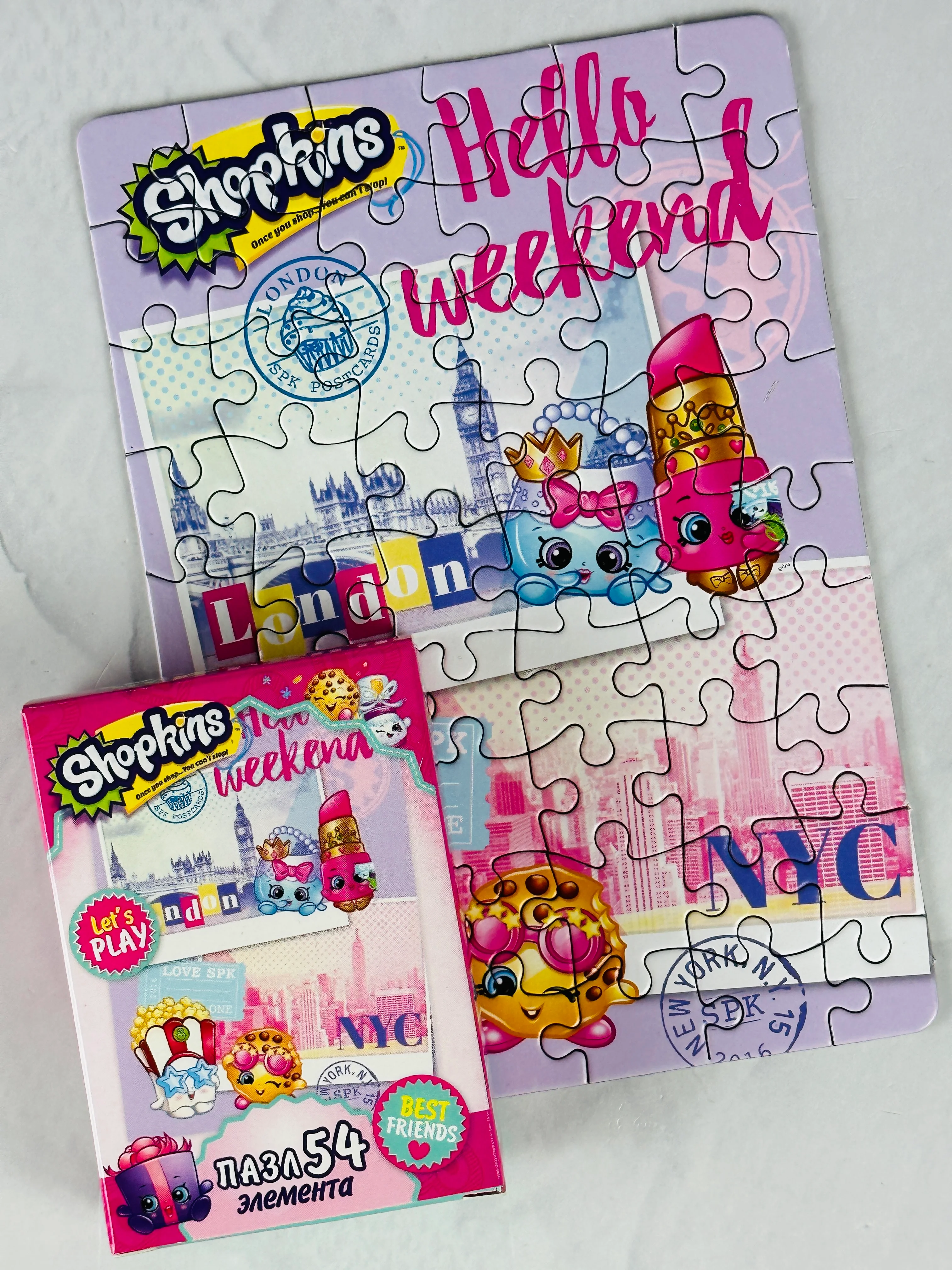 Мозаика игра развивающая для девочек пазл шопкинс shopkins мини 54 элемента фрукты ягоды