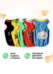 Зеленый майка для собак и кошек, спортивная
