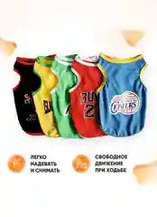 Зеленый майка для собак и кошек, спортивная