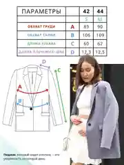 Серый пиджак женский однотонный, оверсайз , жакет, блейзер, серый, Sineke