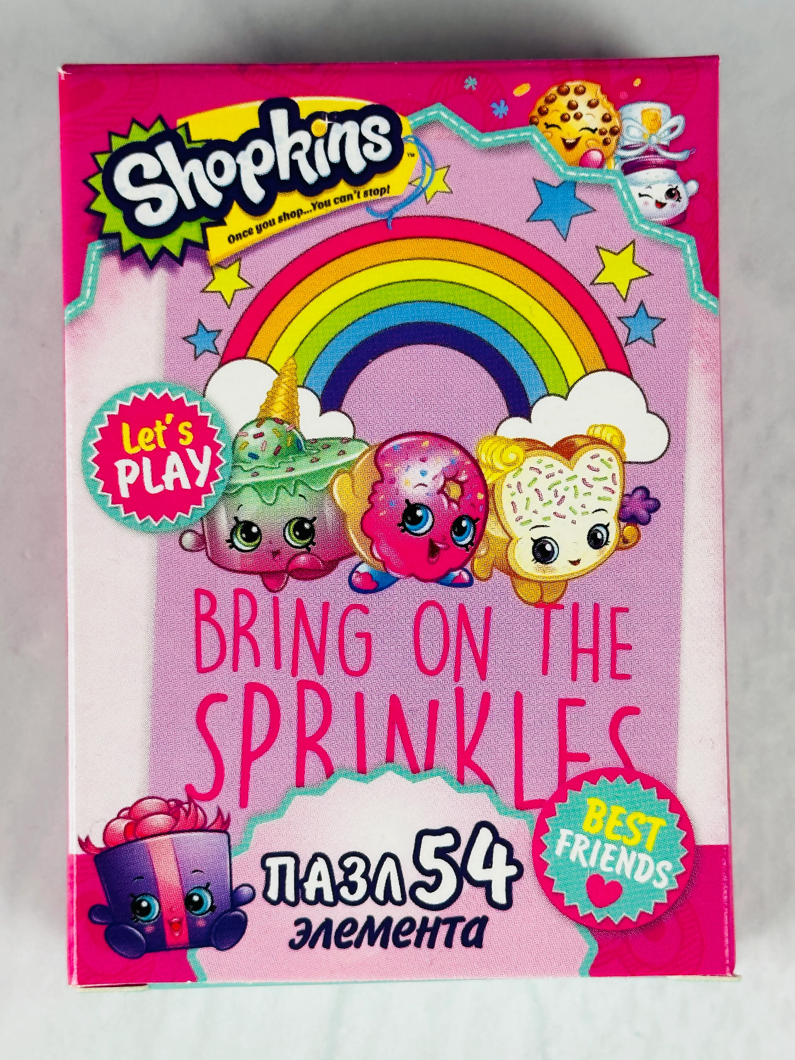 Мозаика для малышей развивающая игра пазл шопкинс shopkins мини 54 фрукты ягоды вкусняшки