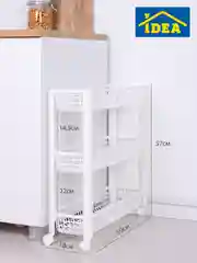 Этажерка Idea, на колесах, 3 секции