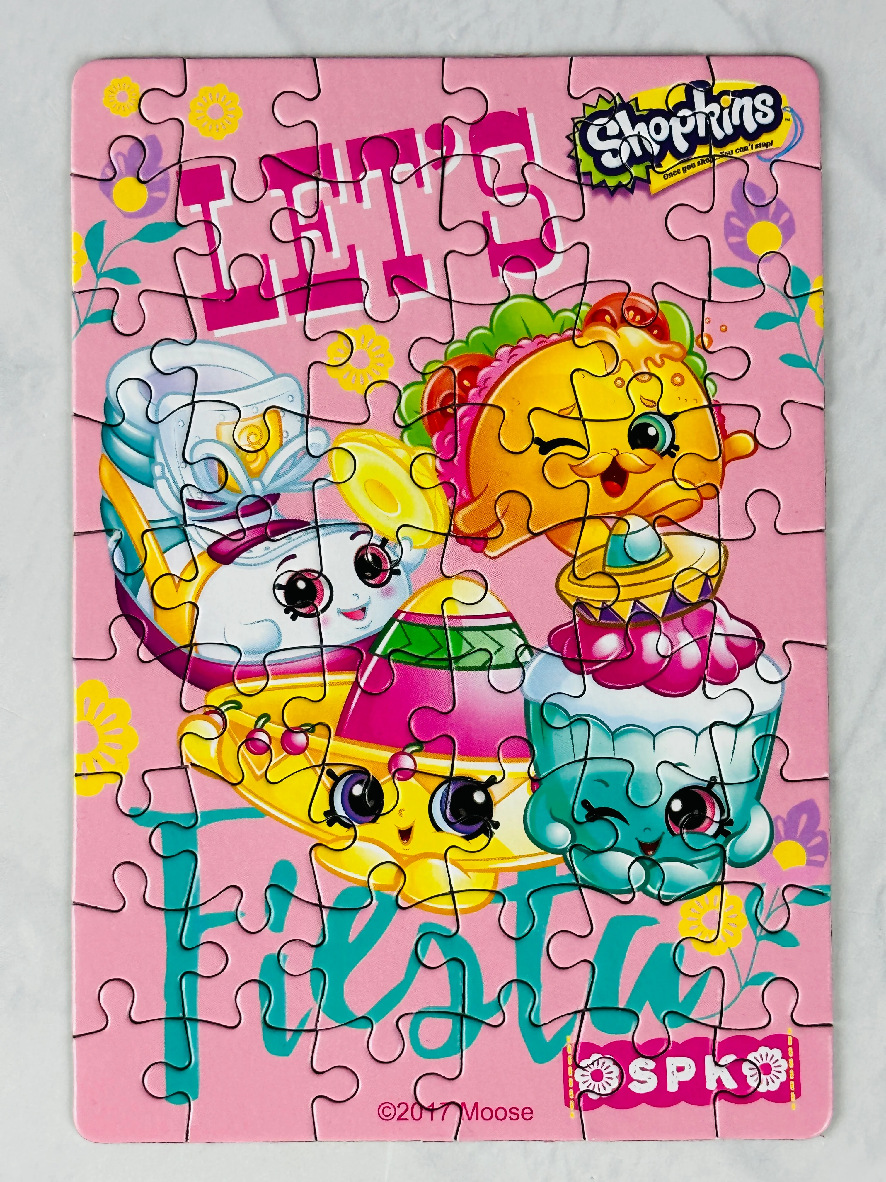 Мозаика детская пазл развивающая игра для малышей шопкинс shopkins мини 54 фрукты ягоды
