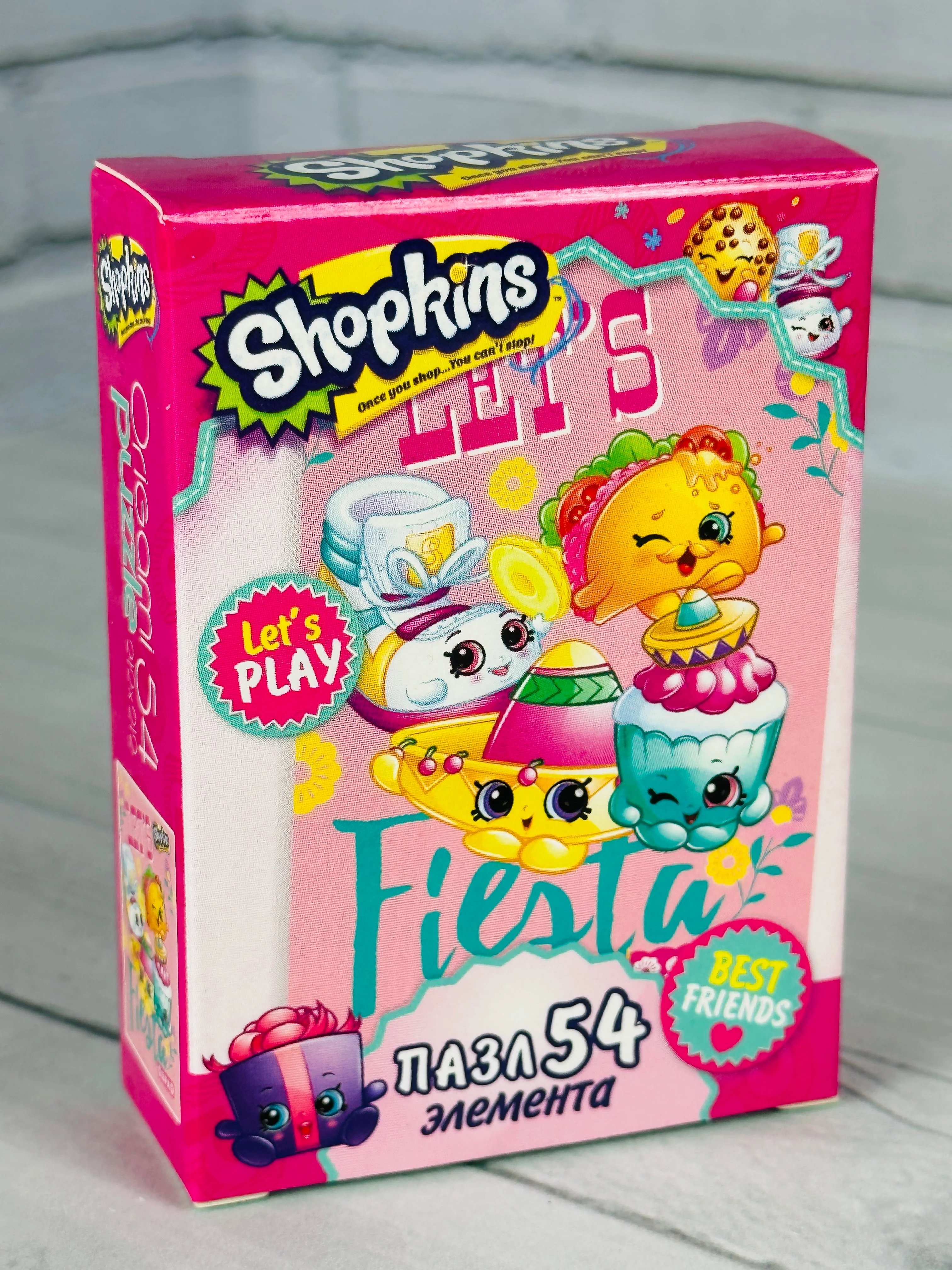 Мозаика детская пазл развивающая игра для малышей шопкинс shopkins мини 54 фрукты ягоды