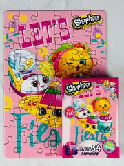 Мозаика детская пазл развивающая игра для малышей шопкинс shopkins мини 54 фрукты ягоды