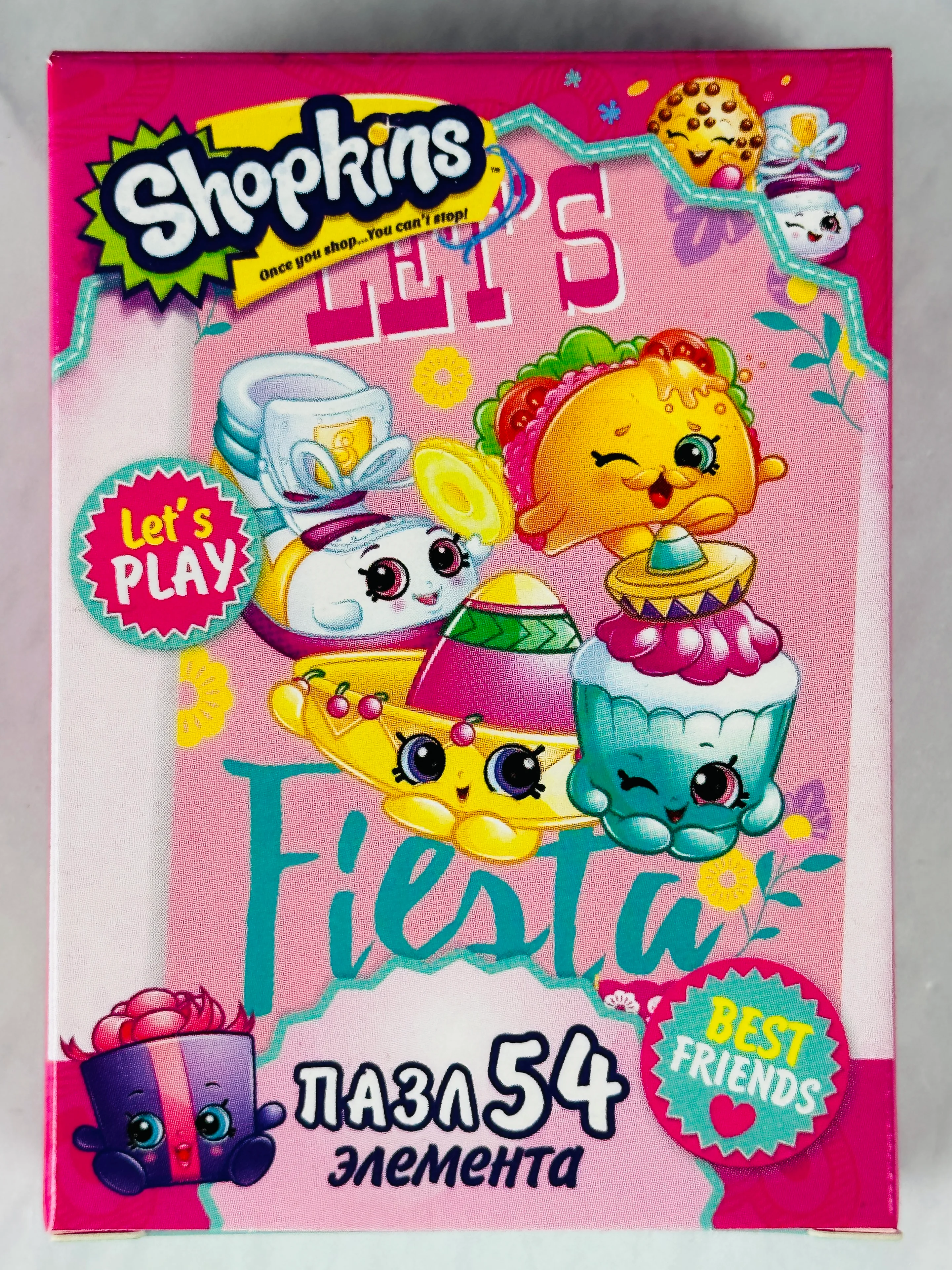 Мозаика детская пазл развивающая игра для малышей шопкинс shopkins мини 54 фрукты ягоды