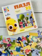 Пазлы для малышей Цветняшки мульт герои из мультика мозаика детская Лиса Заяц Котенок Волк