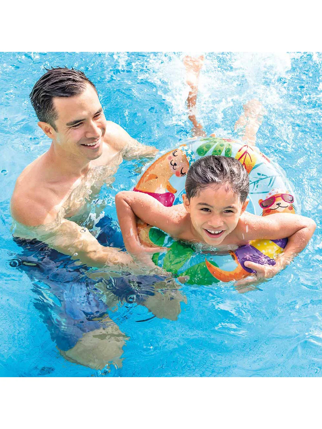 Круг для плавания детский INTEX, 61 см, возраст 6-10 лет