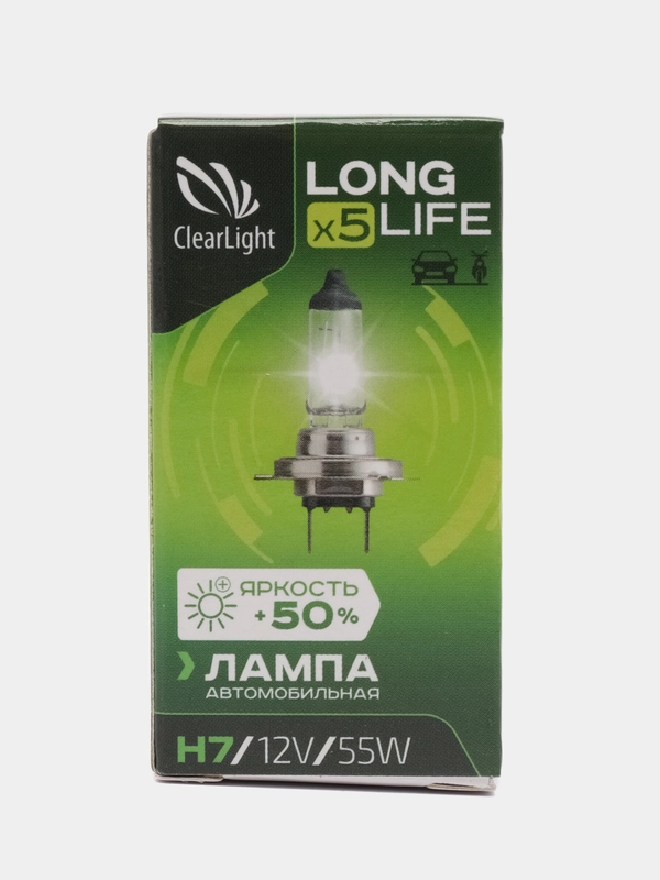 Лампа автомобильная галогеновая H7 60/55w 12V ClearLight