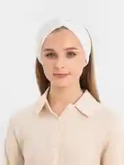 Белый повязка трикотажная "Лапша"