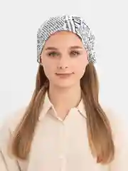 Черный косынка женская летняя на резинке, из хлопка, единый размер