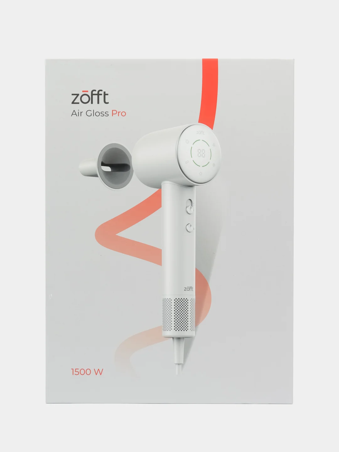 Фен для волос Zofft Air Gloss Pro (HD-102W), 1500 Вт, дисплей, 6 режимов работы