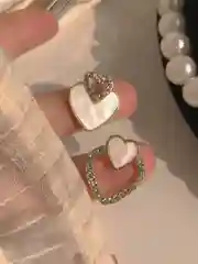 Серебряный серьги сердечки
