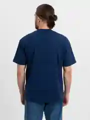 Синий футболка OVERSIZE унисекс однотонная из 100% хлопка