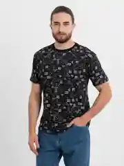 Угольный футболка мужская с принтом
