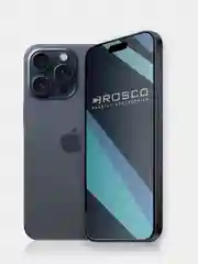 Белый 1-2 шт стекло для iPhone 15 Pro Max защитное ROSCO олеофобное покрытие, матовое, антишпион