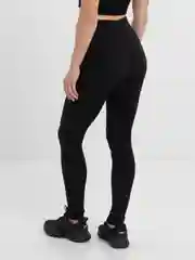 Черный лосины женские спортивные рифленые, антицеллюлитные