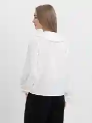 Рубашка Vintage Girl" белого цвета с витнажным воротником