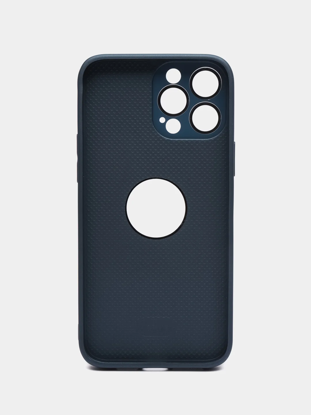 Темно-синий чехол на iPhone 12/13/14/15/Pro/Max/Plus c Magsafe