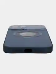 Темно-синий чехол на iPhone 12/13/14/15/Pro/Max/Plus c Magsafe