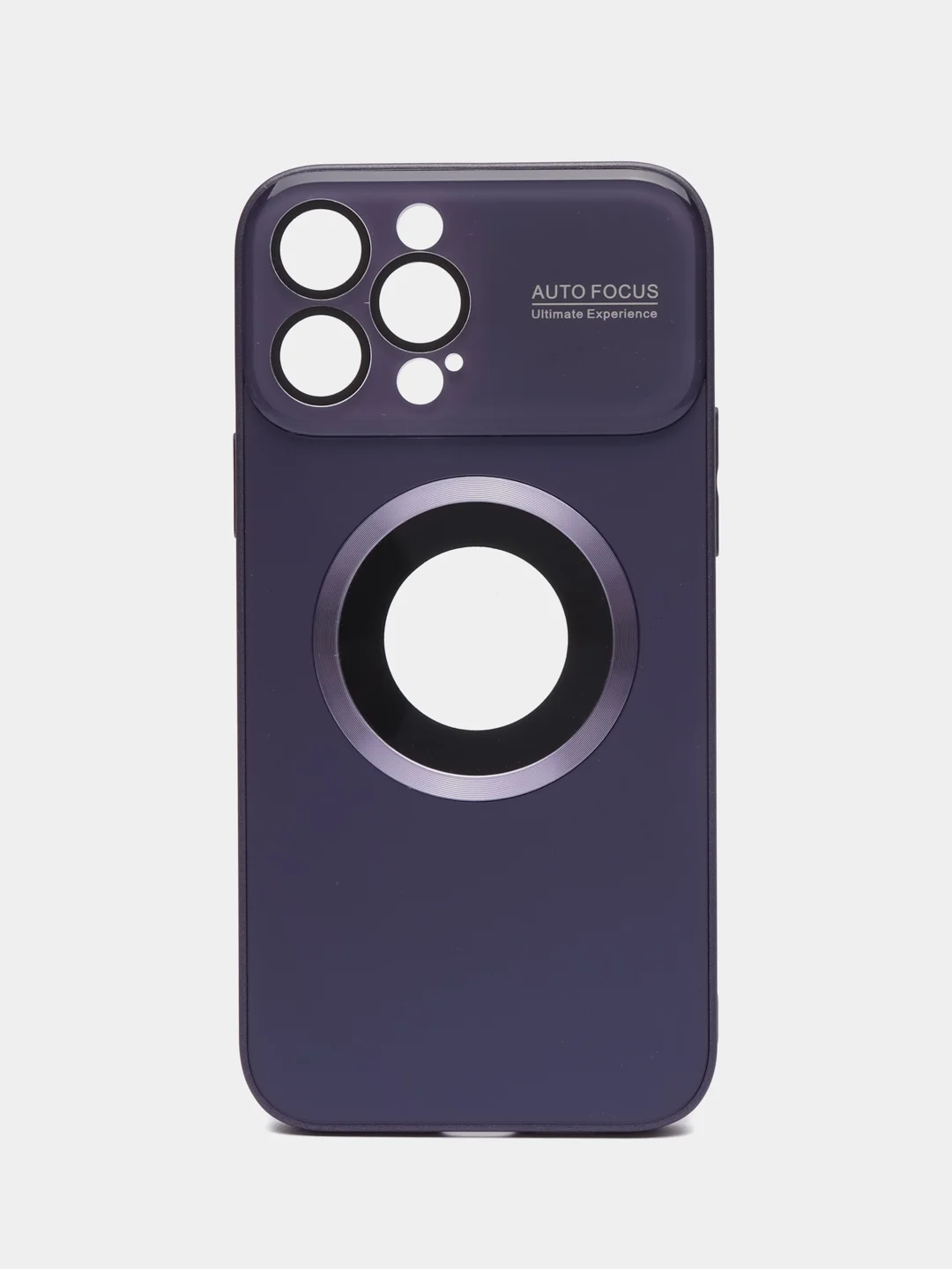Фиолетовый чехол на iPhone 12/13/14/15/Pro/Max/Plus c Magsafe